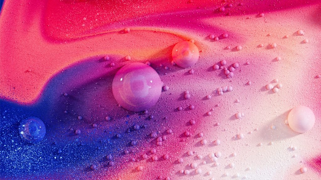 Иллюстрация песка в цветах космос