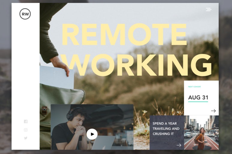 Remote working image