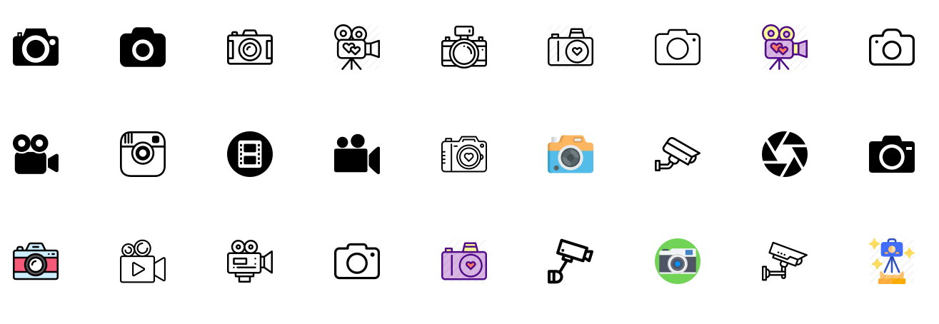 Иконки с сайта Behance