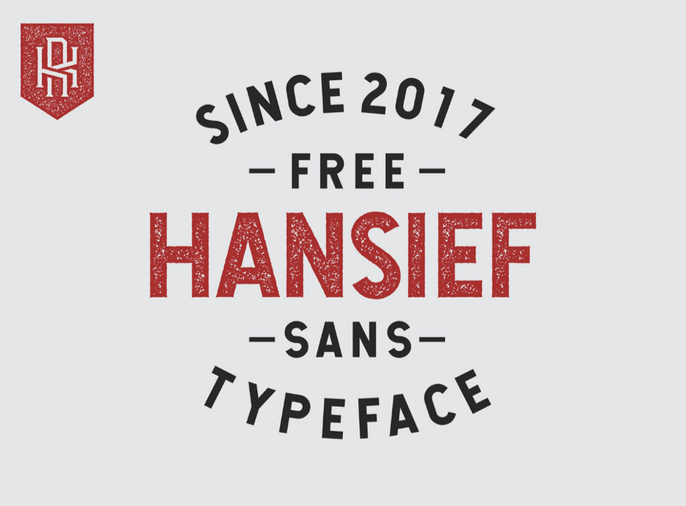 Необычный шрифт Hansief