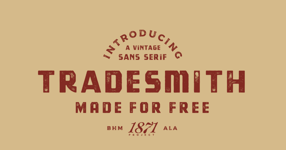 Tradesmith - бесплатный шрифт