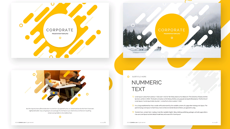 Corporate template PowerPoint
