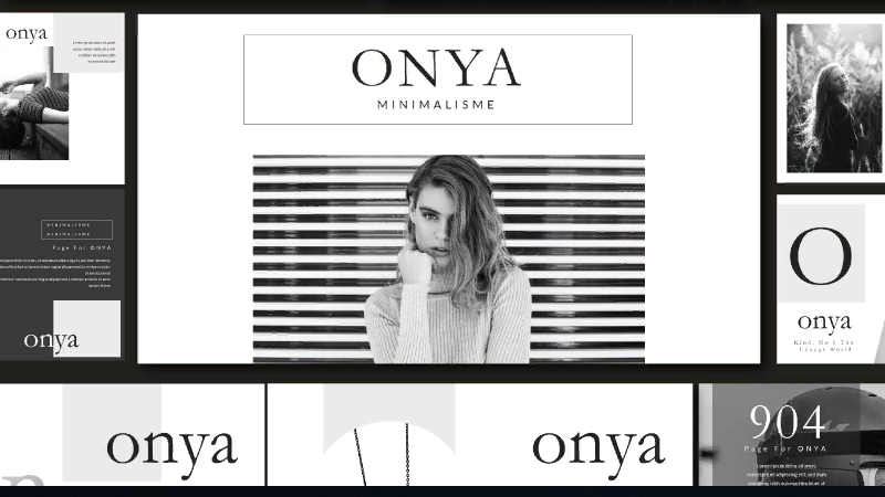 Креативный шаблон для презентаций ONYA