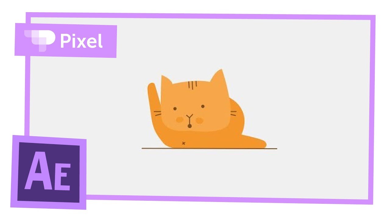 Учим создавать шейповую анимацию в After Effects | рыжий кот
