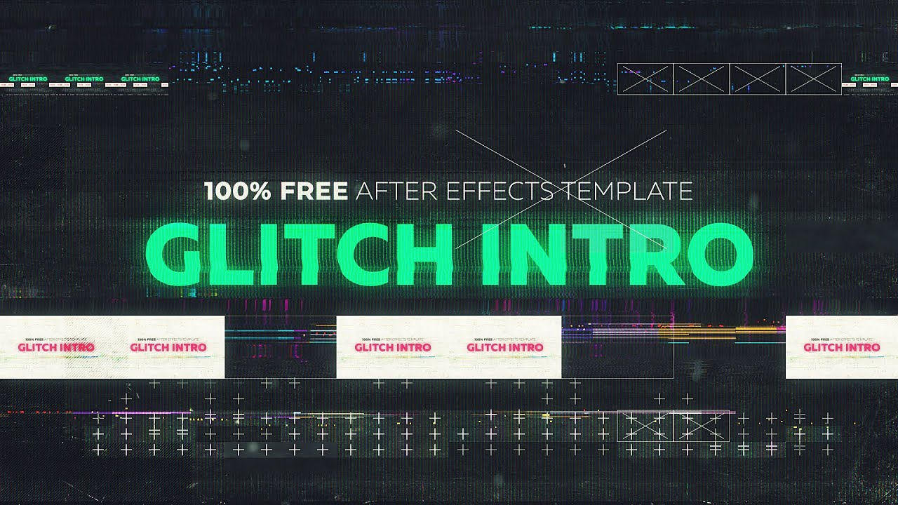 Glitch Intro - Free After Effects Template