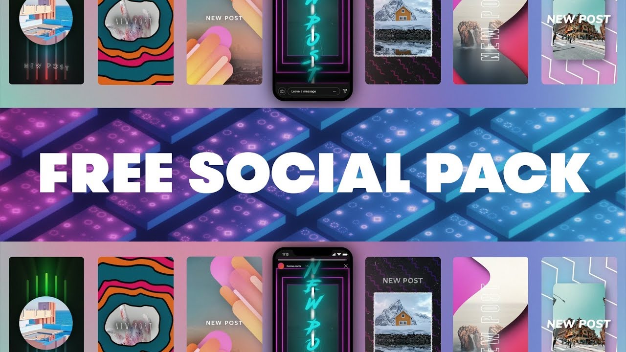 FREE SOCIAL PACK: Instagram Story Templates and Assets | Free Assets