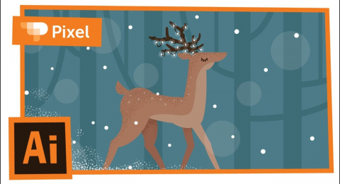 Создаем новогоднюю открытку