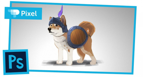 Как нарисовать собаку-рыцаря