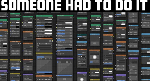 80+ узлов материала в Блендер