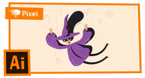 Как нарисовать ведьмочку