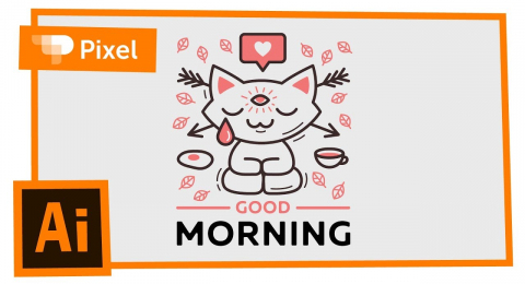 Иллюстрация в стиле flat