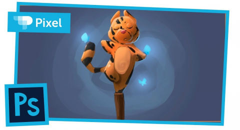 Как нарисовать котенка-акробата