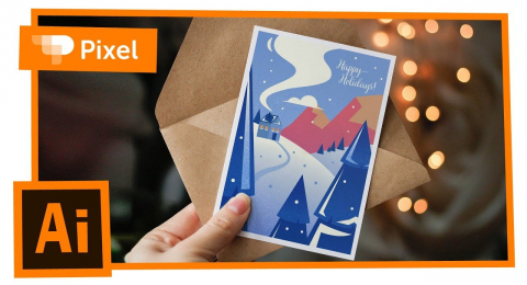 Создание новогодней открытки