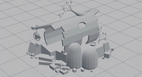 Часть 1. Домик шамана в Blender