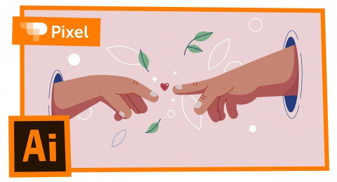 Создание романтической иллюстрации