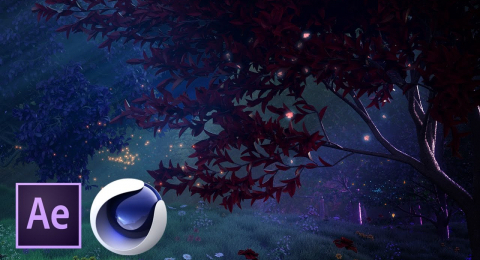 Как создать сказочный лес в Cinema 4D и After Effects (Часть 4)
