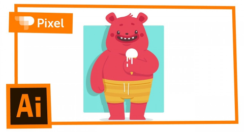 Как нарисовать стилизованного медведя