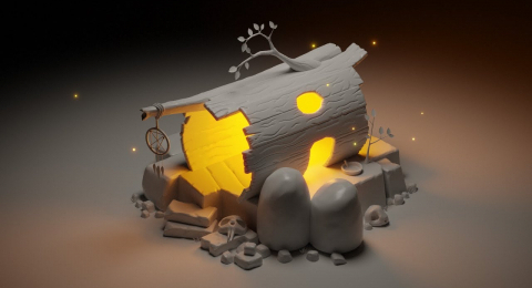 Часть 2. Домик шамана в Blender