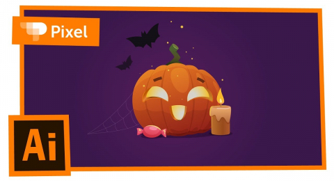 Как нарисовать тыкву на хеллоуин