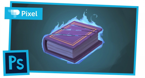 Как нарисовать магическую книгу