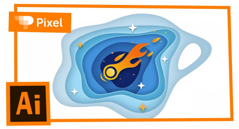 Эффект вырезанной бумаги