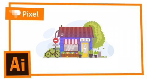 Как нарисовать магазинчик