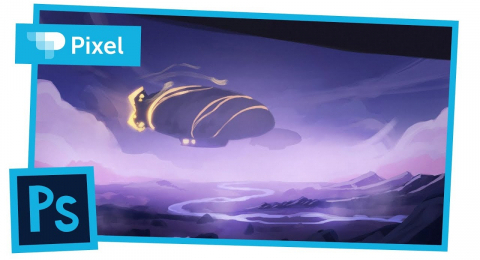 Как нарисовать атмосферный дирижабль