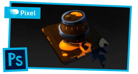 Как нарисовать пиратский бочонок