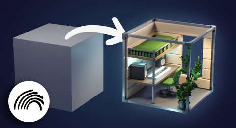 Низкополигональный интерьер